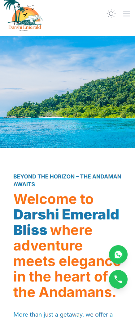 Darshi Emerald Bliss – Luxury Andaman Travel & Resort Website